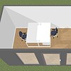 Container Bureau aménagé de 18 m2 avec Toilettes