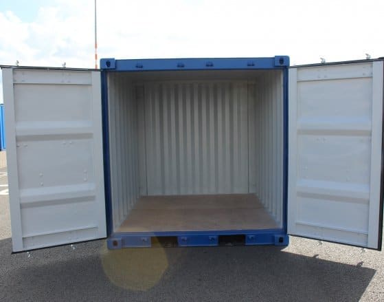 Container de Stockage 8 Pieds Bleu | Conteneur Compact Repérage Facile