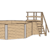 Piscine Bois Ronde ( hors équipement inclus )