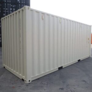 Container 20 Pieds Neuf 1er Voyage | Coloris Blanc crème