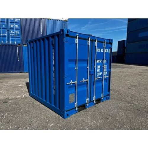fp8b.jpg Container de Stockage 8 Pieds Bleu | Conteneur Compact Repérage Facile